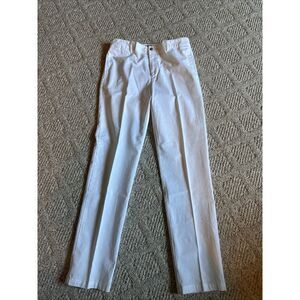 Polo Ralph Lauren Boys Pants White Chinos Size‎ 18 Cotton Youth Dress EUC